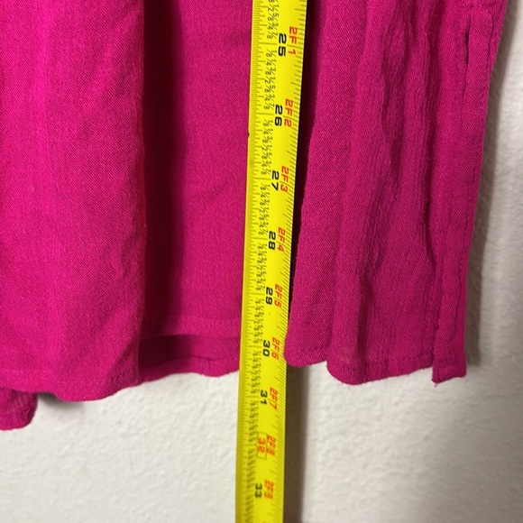 Maeve Embroidered Tunic Top in Fuchsia Embroidered Sleeveless Blouse size Small - Picture 10 of 11